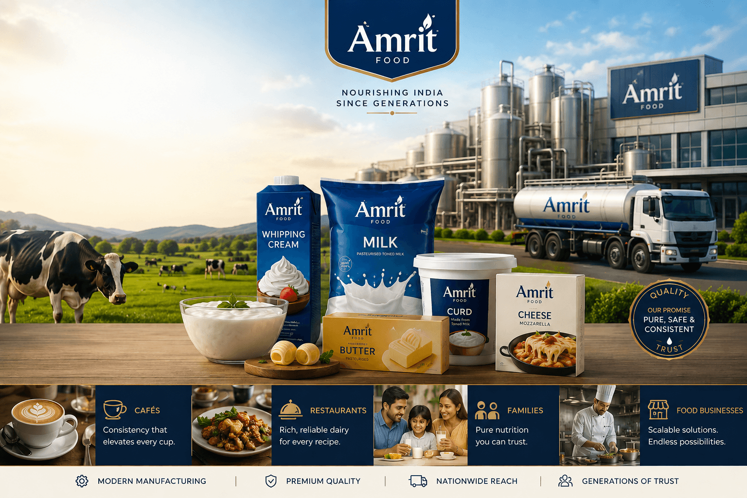 Amrit Food facility and product showcase